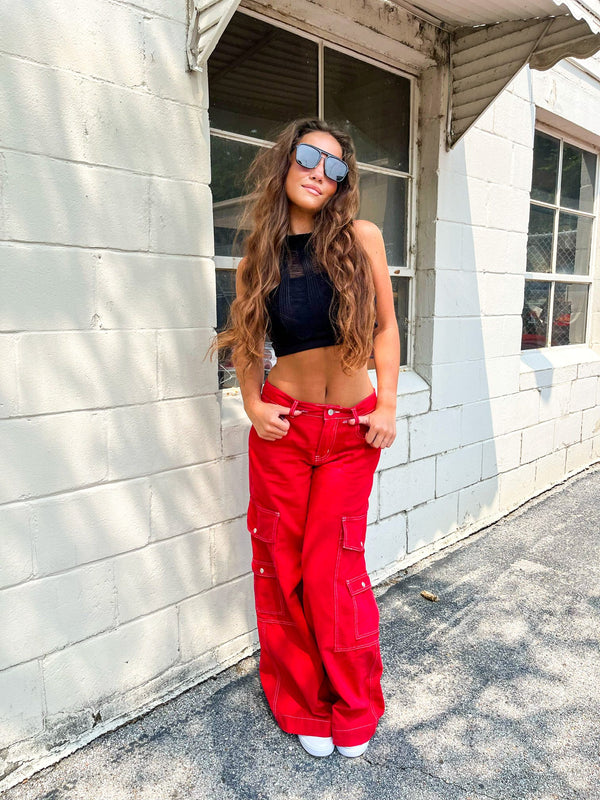 New Day Wide Leg Cargo Jean