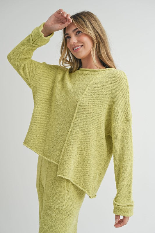 Be Together Asymmetrical Sweater Top
