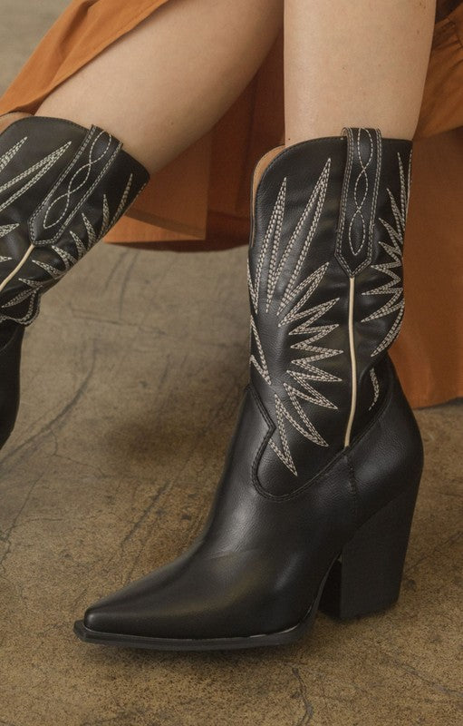 Emersyn Starburst Embroidered Boots