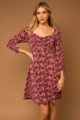 Hallie Floral Print Mini Dress