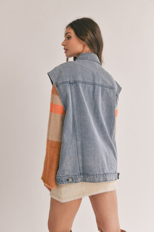 Rough Rider Sleeveless Denim Jacket