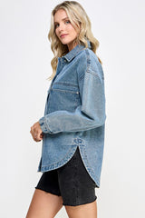 Carson Oversized Denim Shacket