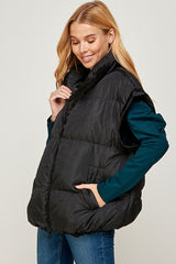 Ready For More Oversized Puffer Vest