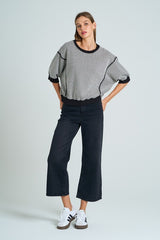 Time It Right Relaxed Crop Sweatshirt