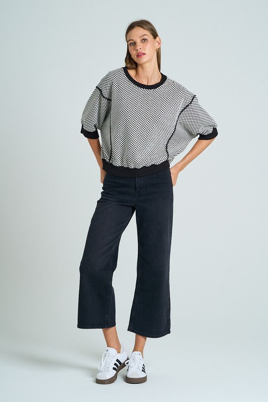 Time It Right Relaxed Crop Sweatshirt