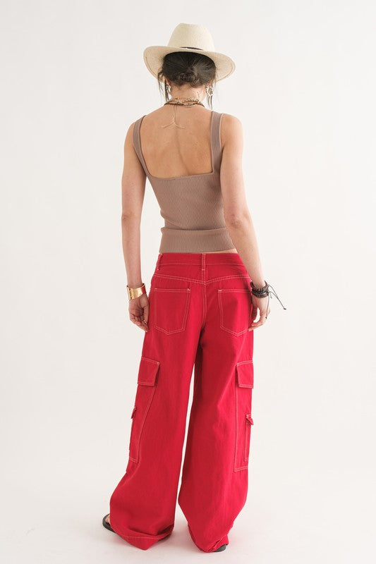 New Day Wide Leg Cargo Jean