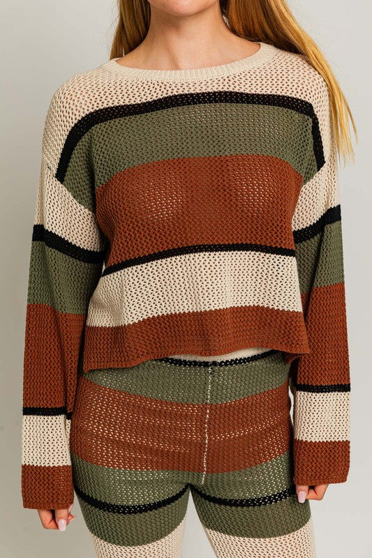 Out And About Colorblock Sweater