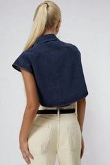 Cropped Utility Top With Oversized Pockets