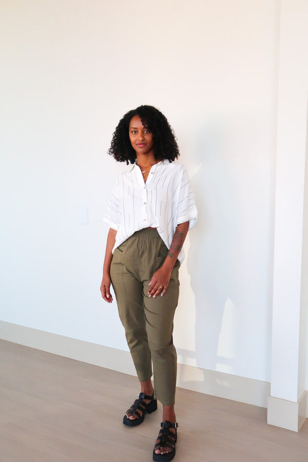 Stay True Linen Crop Pant
