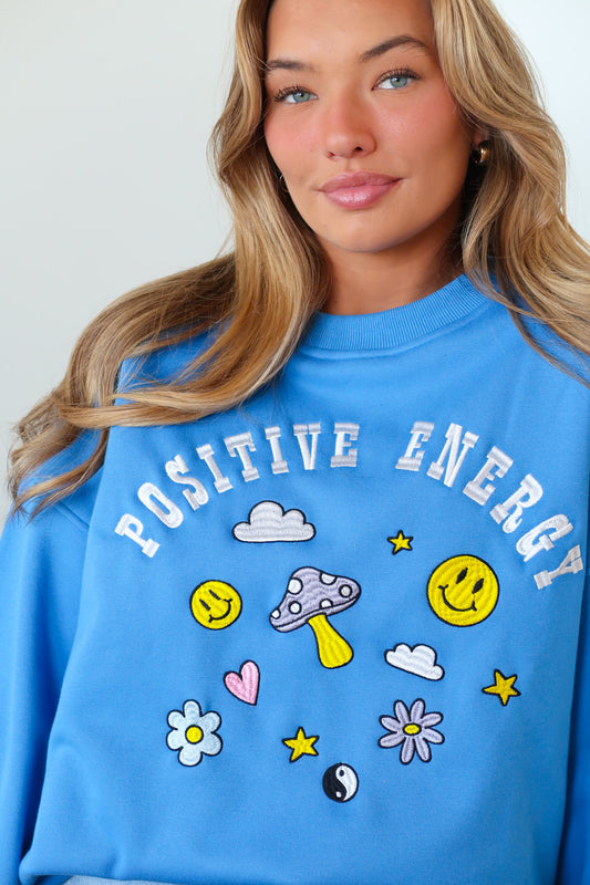 Positive Energy Embroidered Sweatshirt