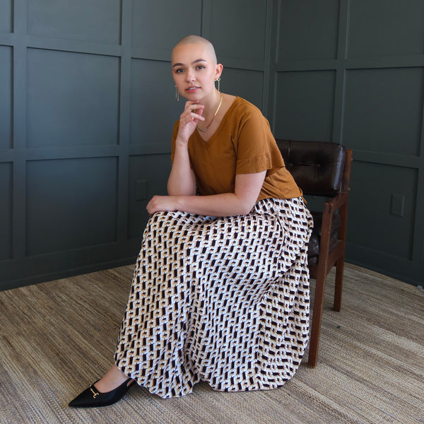 Georgia Pleated Midi Skirt