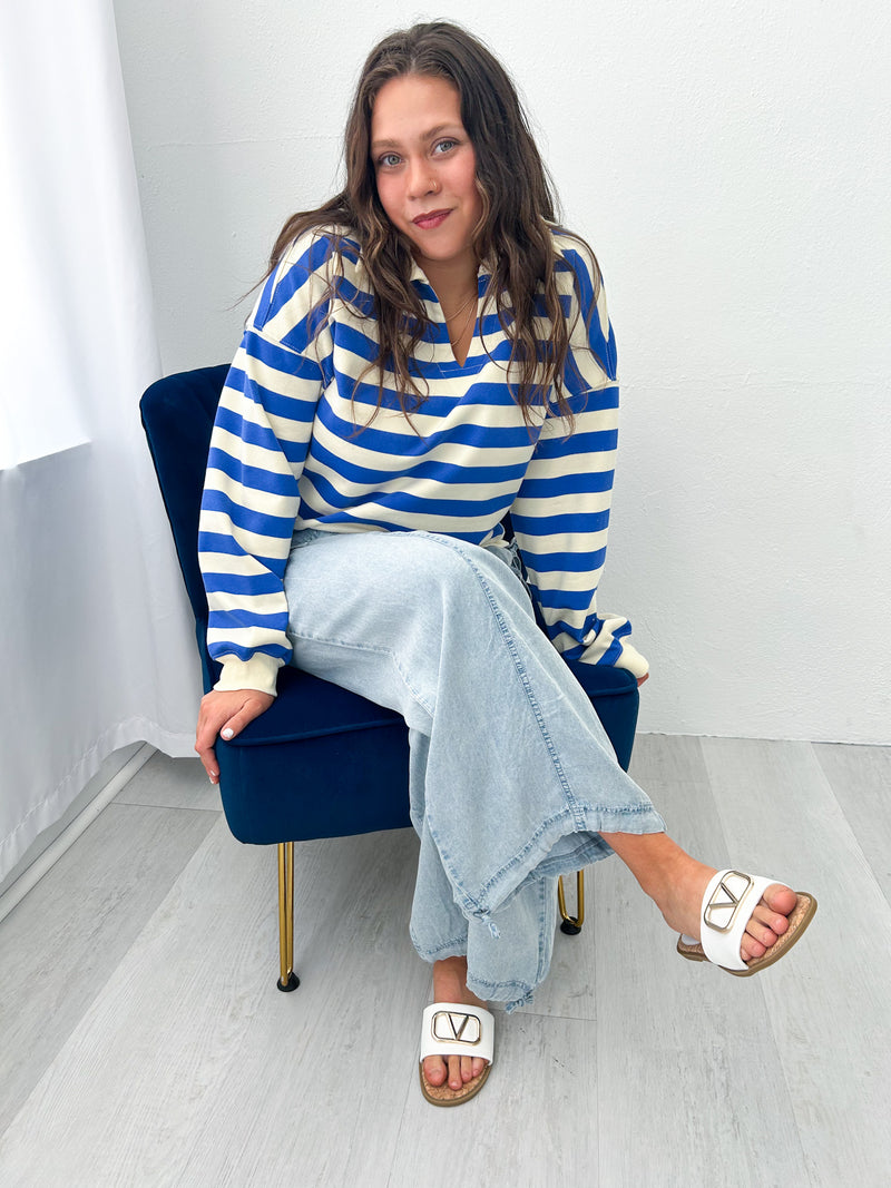 Head In The Clouds Washed Denim Pant