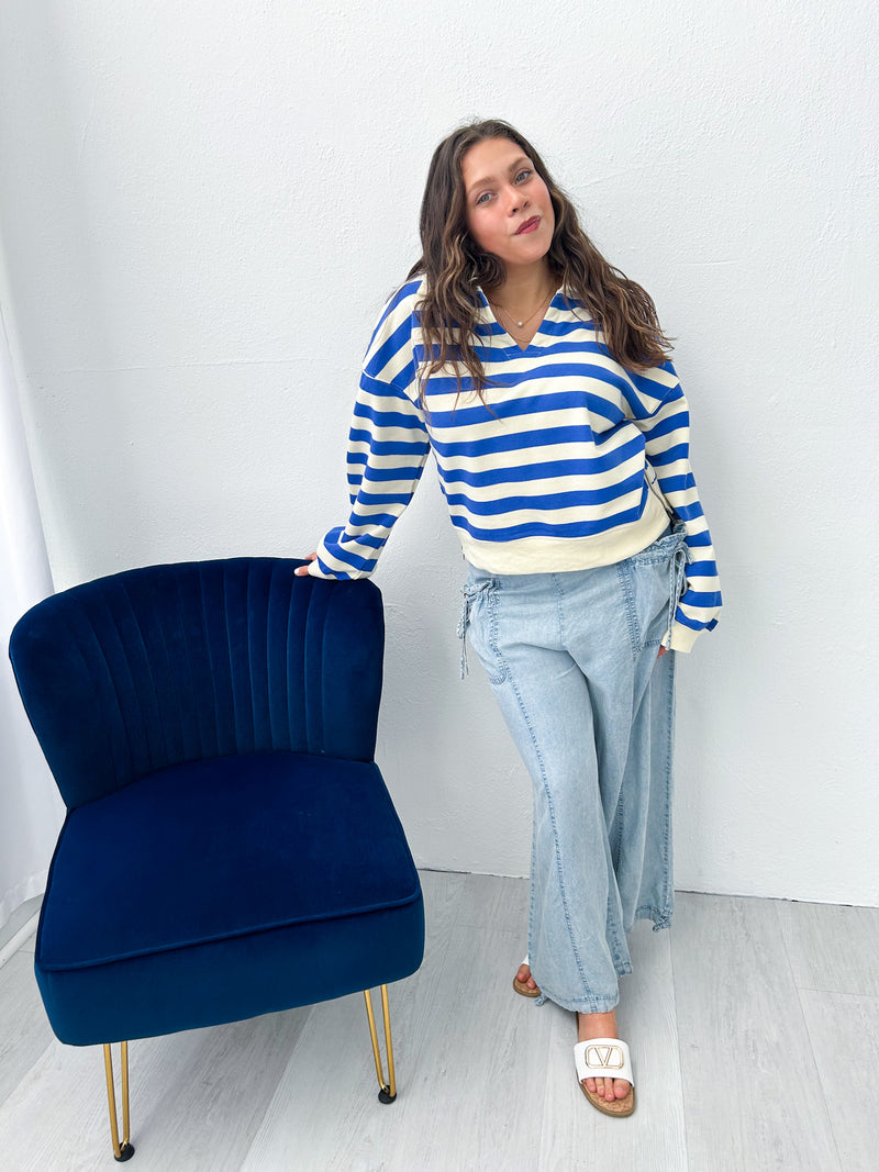 Head In The Clouds Washed Denim Pant
