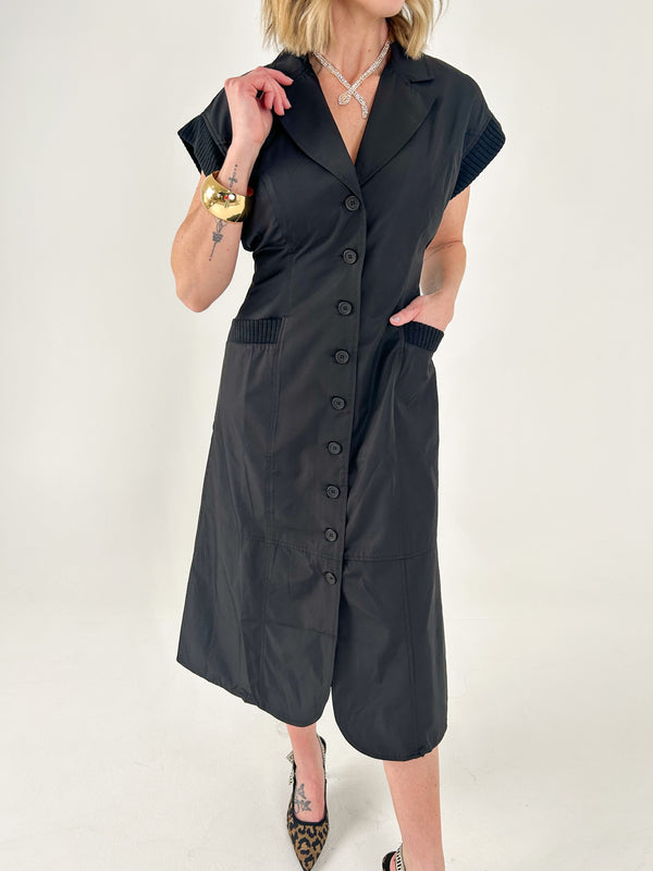 Go Easy On Me Button Up Midi Dress