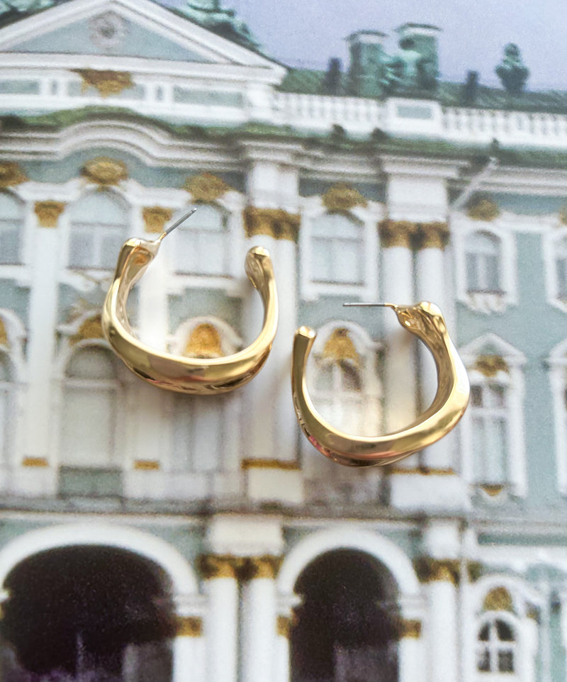 Just A Girl Thick Hoop Earring