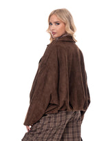 Bold Bubble Bottom Bomber Jacket