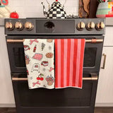 Vintage Summer Picnic Waffle Towel