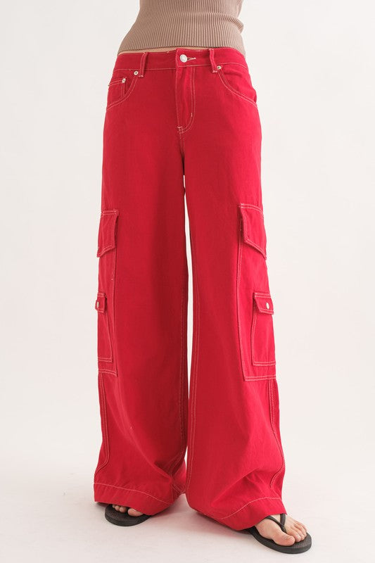New Day Wide Leg Cargo Jean