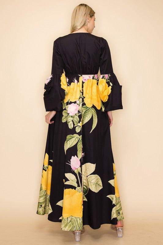 A New Day Floral Print Maxi Dress