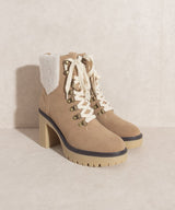 Madilyn Suede/Sherpa Lace Up Boot