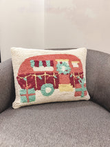 Holiday Camper 12x16" Hook Pillow
