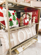 Ho Ho Cotton Chambray Lumbar Pillow