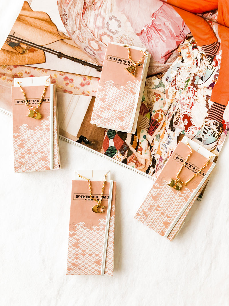 Fortune & Frame Letter Necklace