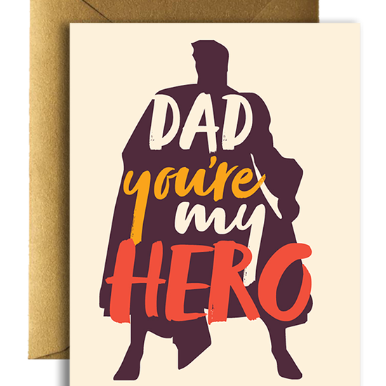 Superhero Dad Greeting Card