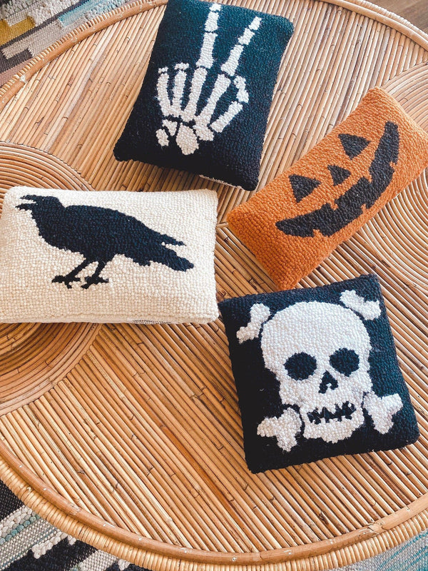 Halloween Raven Hook Pillow