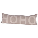 Ho Ho Cotton Chambray Lumbar Pillow