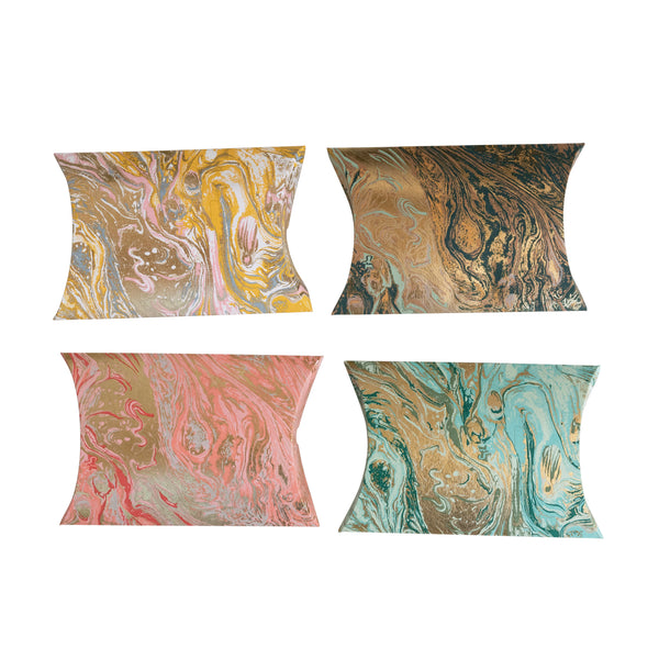 Handmade Recycled Marbled Paper Gift Pouch